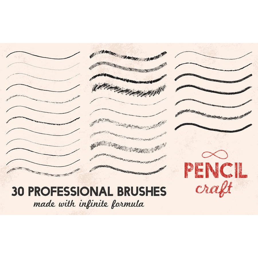 PencilCraft Brushes For - Illustrator