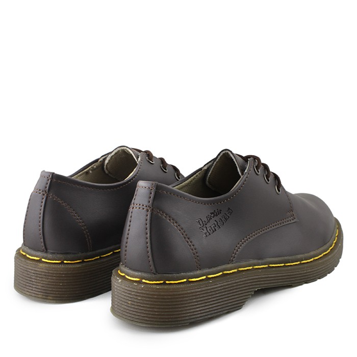 Sepatu dr.martens unisex pria dokmar boot pendek kulit docmart low Coklat