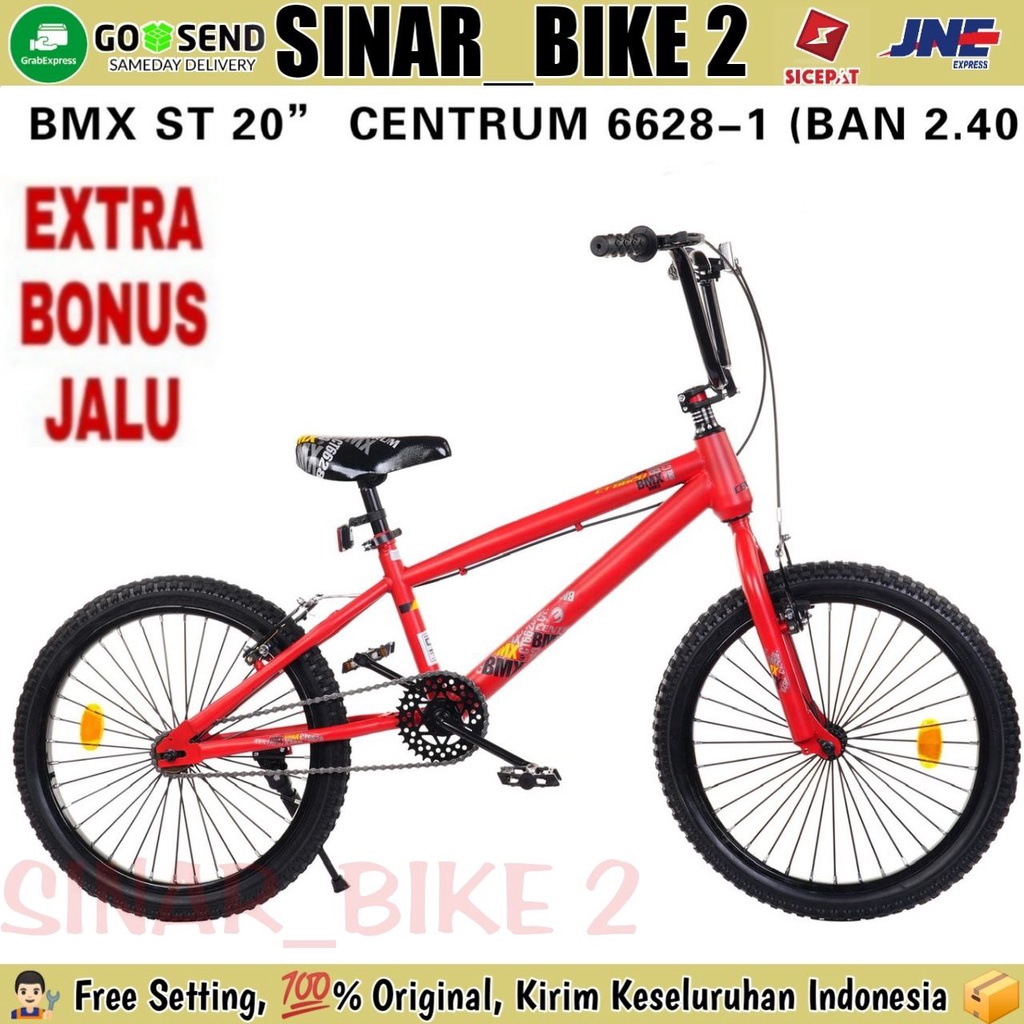 Sepeda Bmx Anak Laki-Laki CENTRUM CT 6628-1Ban 3.0 &amp; 6628-1 Ban 2.40 Bonus Jalu