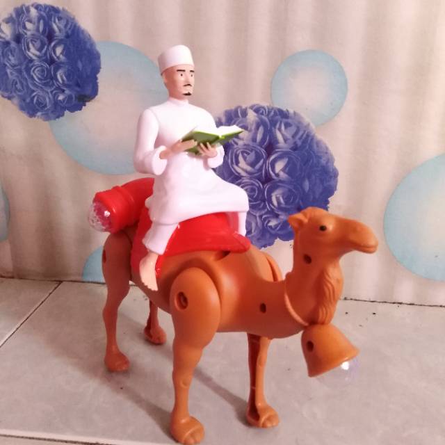 MAINAN ANAK ONTA BISA JALAN ADA LAMPU SUARA BACAAN HAJI CAMEL HAJJ ONTA HAJI OLEH2 HAJI BANJARMASIN