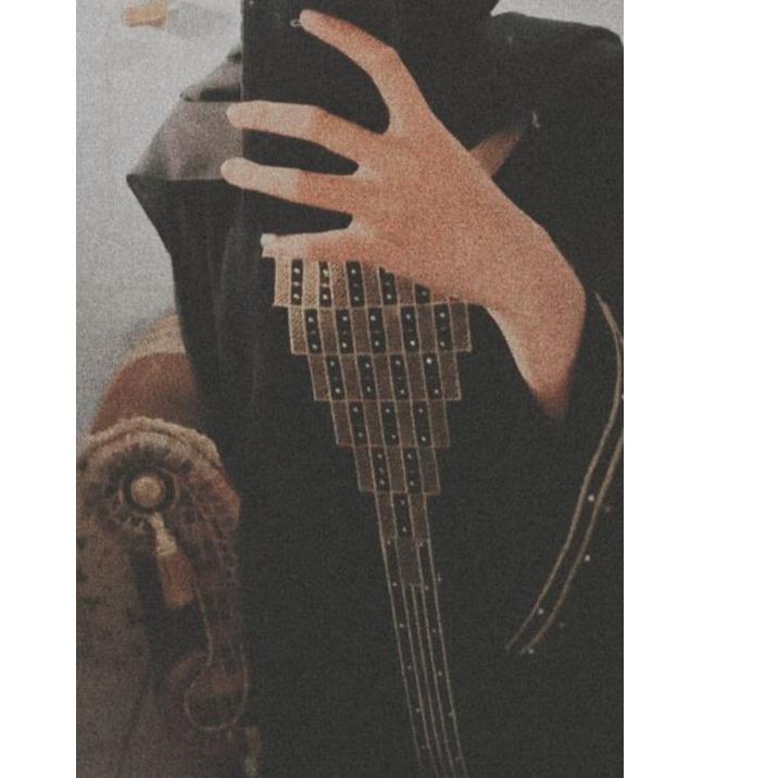 SALEGallery Exclusive Abaya Hitam Gamis Bordir Piramid|SQ6