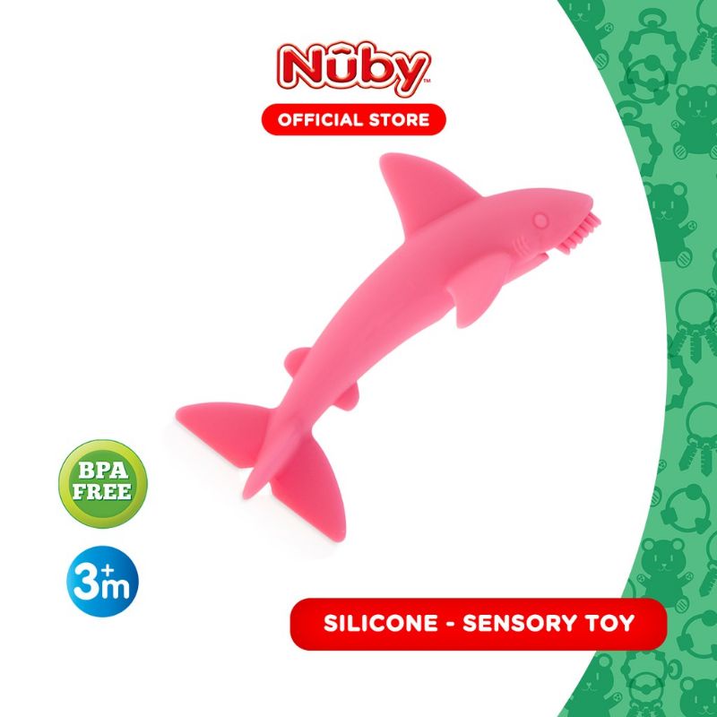 Nuby Baby Shark-Mainan Sensori Anak silicone