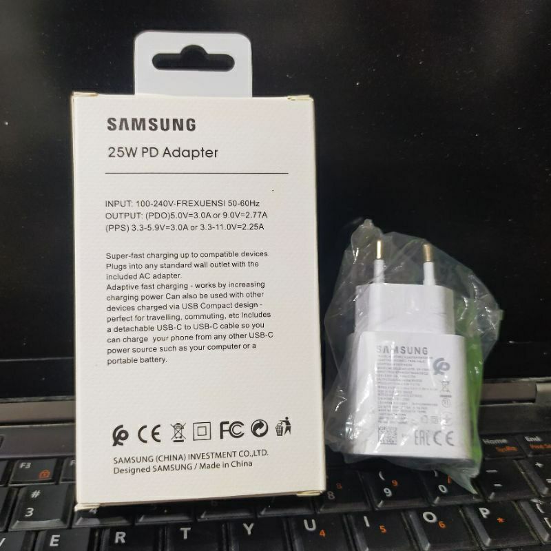 Kepala Charger/Adapter Charger Samsung Usb C Fast Charging 25W A51 A71 A70 A80 NOTE 10 By Samsung..-3