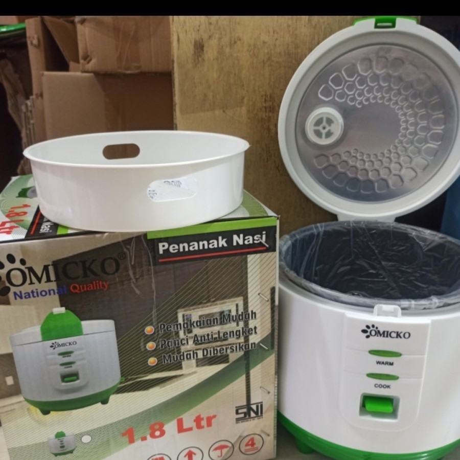 RICE COOKER MAGICOM OMICKO 1,8LITER PENANAK NASI