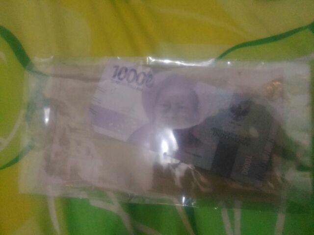 Gamis Batik Bakung Emas Manggar Kipas Sekar Seno Biru