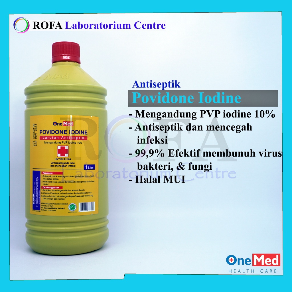Povidone Iodine 10% / Antiseptik / Betadine / PVP Iodine 1 Liter