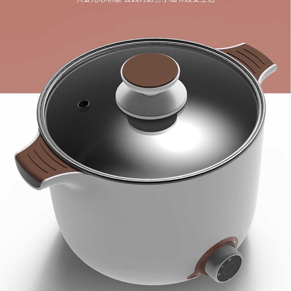 Trifate Panci Listrik Mini Electric Cooker Skillet 600W 1.5L