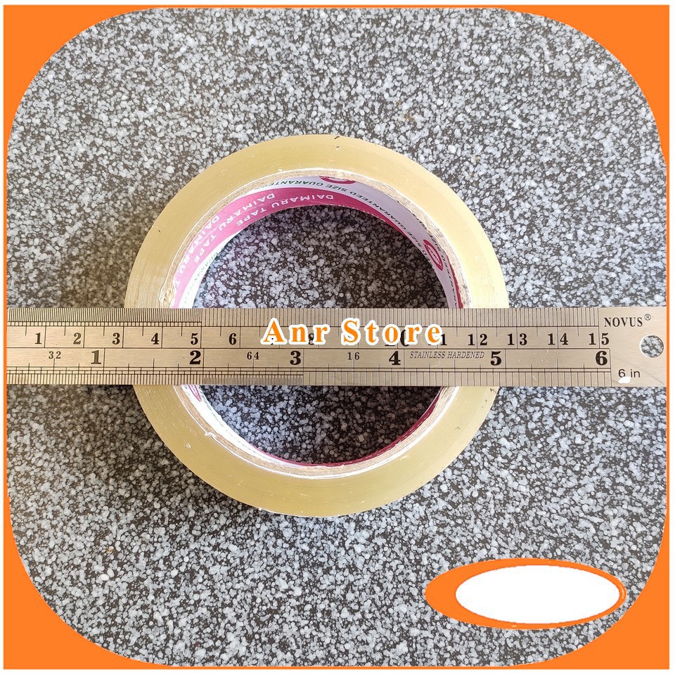 Lakban Bening Daimaru Tape Asli Isolasi Transparan Ukuran 24mm