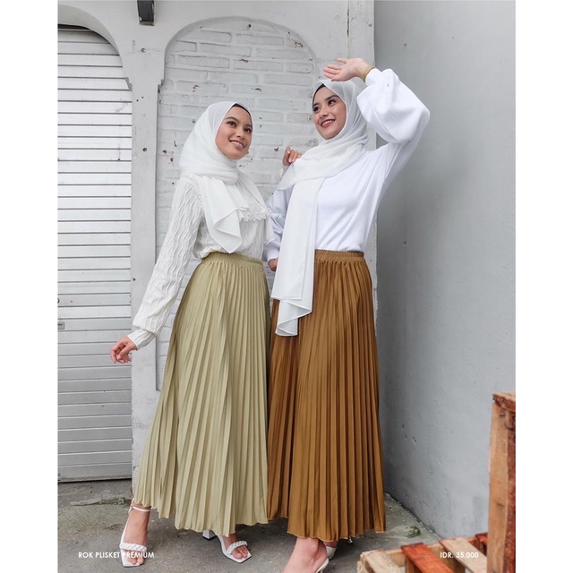 ROK PLISKET PREMIUM|| BAWAHAN WANITA ||