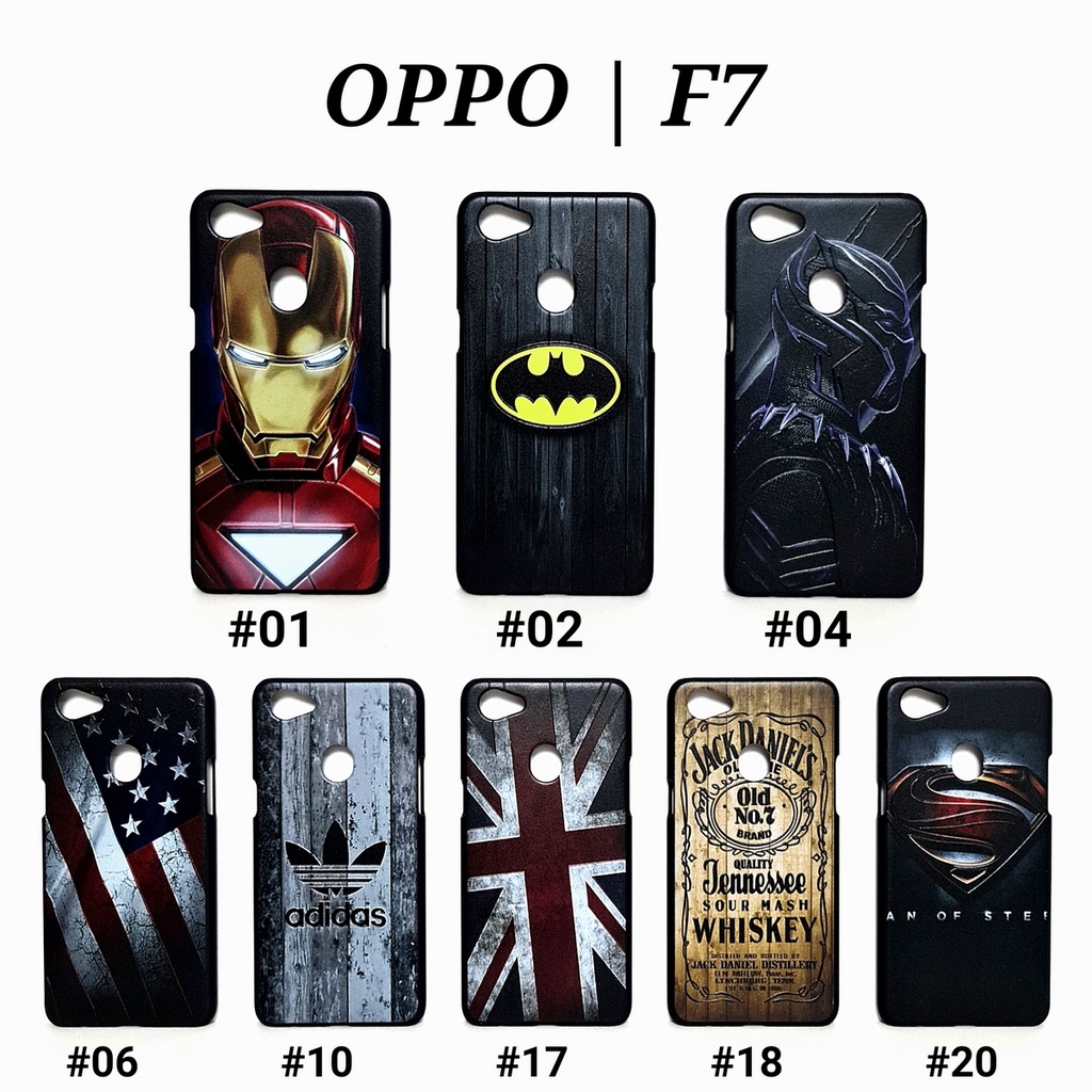 OPPO RENO 4 4G RENO 2F 2Z RENO 3 A91 F1 A35 F1 PLUS R9 F1S A59 F3 A77 F3 PLUS F5 F5 YOUTH F7 F9 F9 PRO F11 F11 PRO - MAN HARD CASE Marvel Super Hero