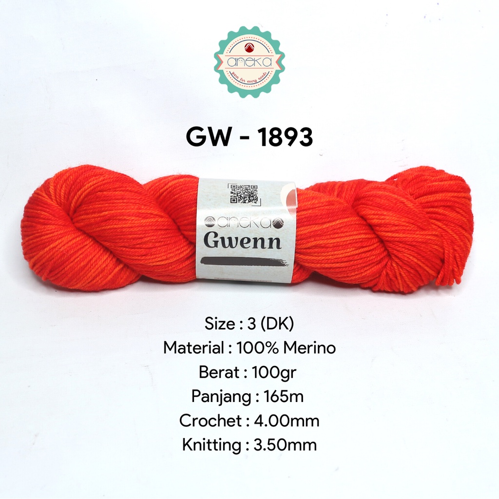 Benang Rajut Gwenn Yarn / Merino - Premium - 1893