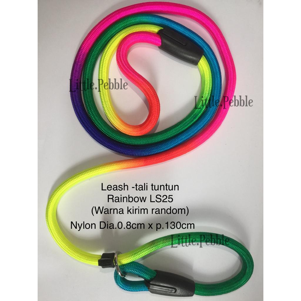 Tali tuntun anjing kucing nylon Rainbow LS25