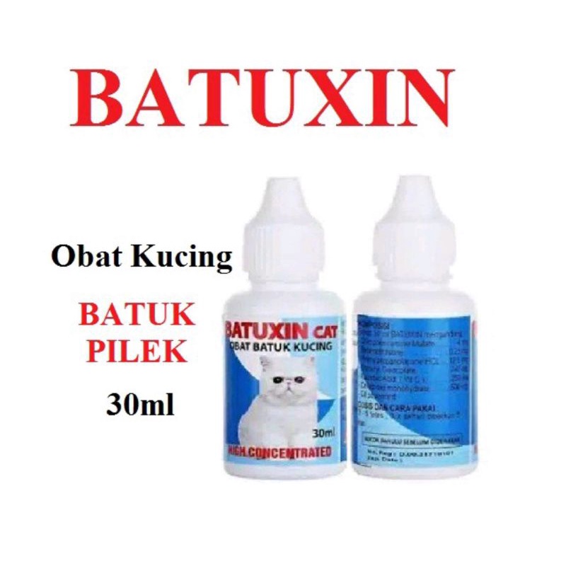 Batuxin Cat 30 ml - Obat Batuk Pilek Bersin Sesak Nafas pada Kucing