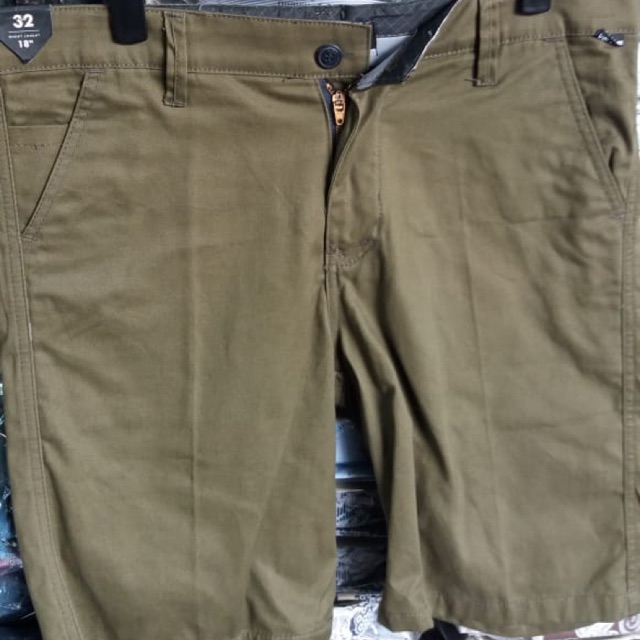 celana pendek pria chino katun kain bahan