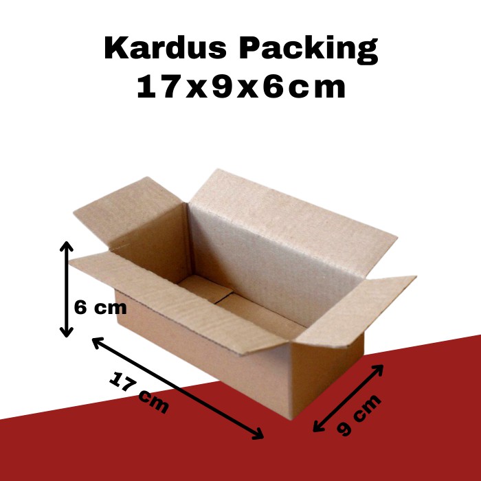 

Kardus Packing Ukuran Panjang 17 cm Lebar 9 cm Tinggi 6 cm