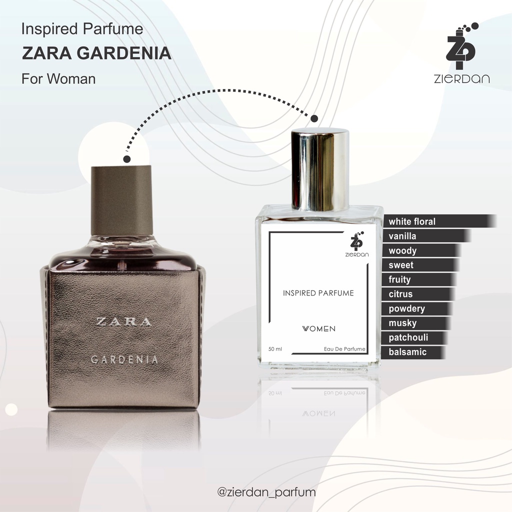 Zierdan Inspired Parfum Zara Gardenia Parfume Farfum Minyak Wangi Tahan Lama Wanita Cewek