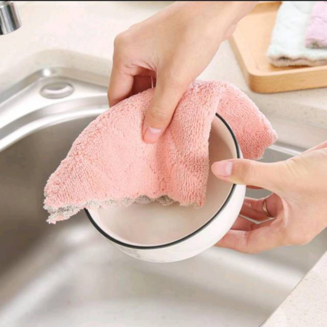 Kain Lap Piring Microfiber Serba Guna Anti minyak