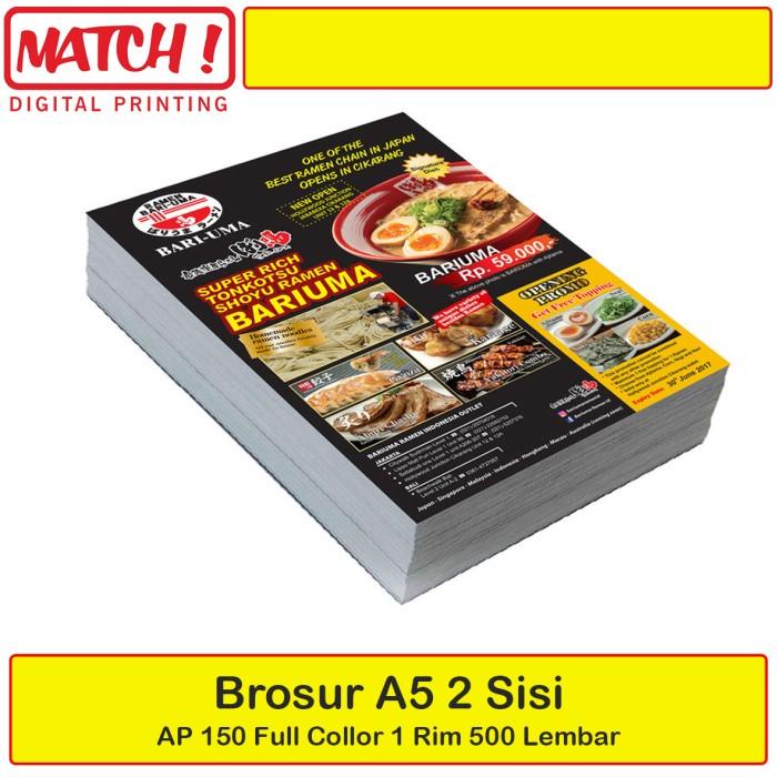 

Paper | Cetak Brosur ( A5, Ap 150G) 2 Sisi, Full Colour (2) Murah Baru