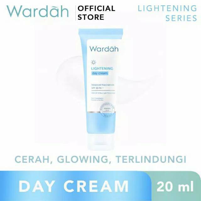 ❤️Glamouroseshop❤️ Wardah Lightening Day Cream Advanced Niacinamide 20 ml