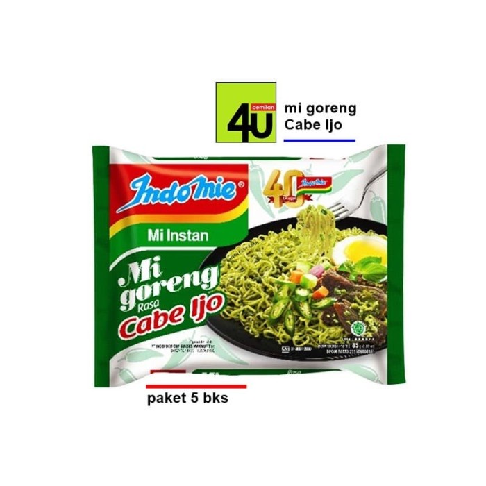 

Ss5g Indomie - Mi Goreng Cabe Ijo - Paket 5 Bks Ff0415