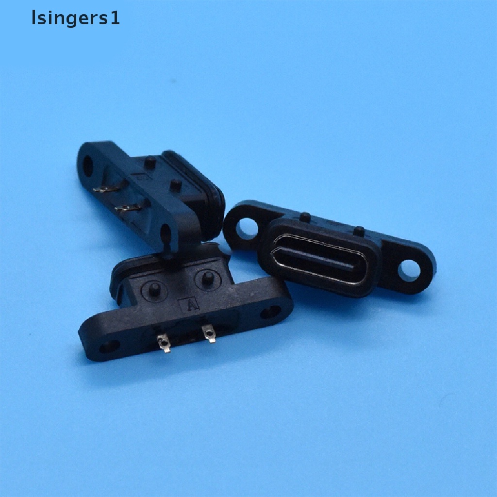 (lsingers1) 2pcs Soket USB Tipe C 2-pin Tahan Air