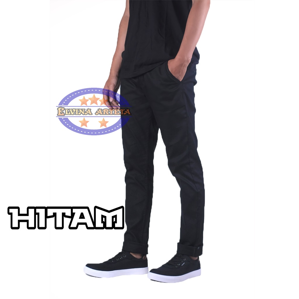 Celana Panjang Pria Slimfit 27-38 Celana Chino Bahan Melar Original Distro Premium