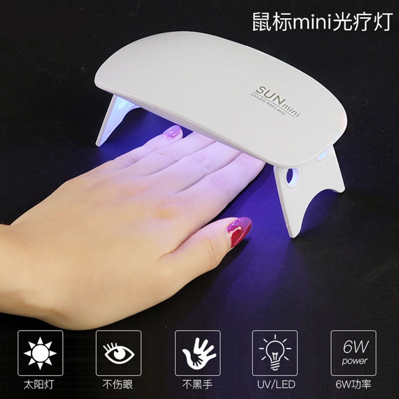 Alat Pengering Kutek Kuku UV LED Lampu Pengeringan Kutek Nail Dryer Mesin Fototerapi Mini