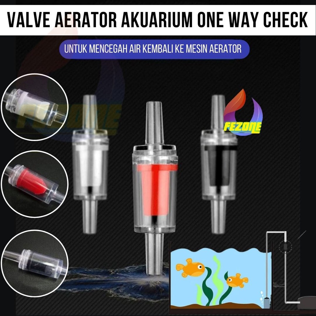 Valve Aerator Akuarium One Way Check Untuk Selang 3/16