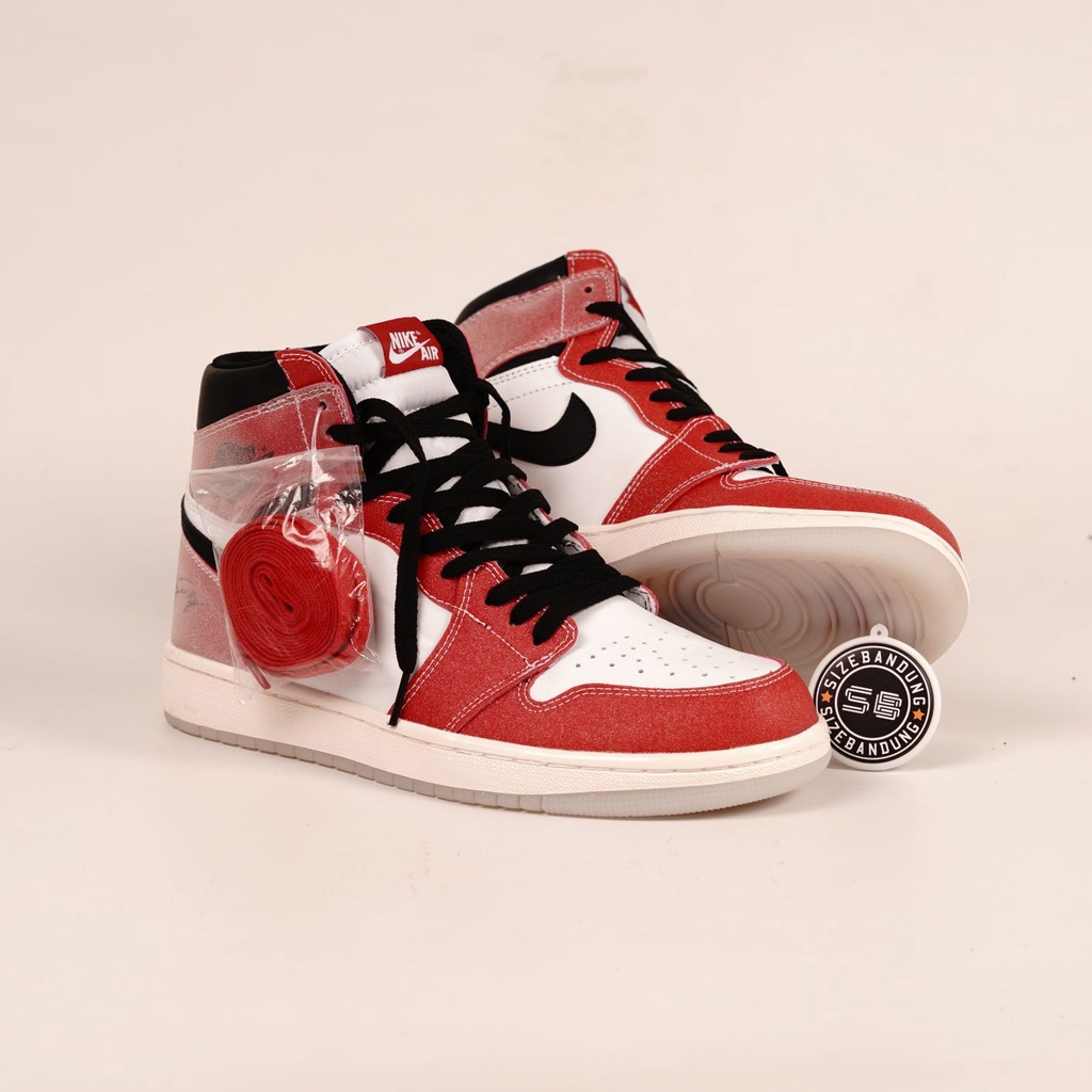 Sepatu Nike 1 High Og X Trophy Room Red Chicago