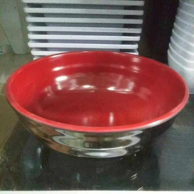 Mangkok oriental 7.5" dua warna melamin pro onyx