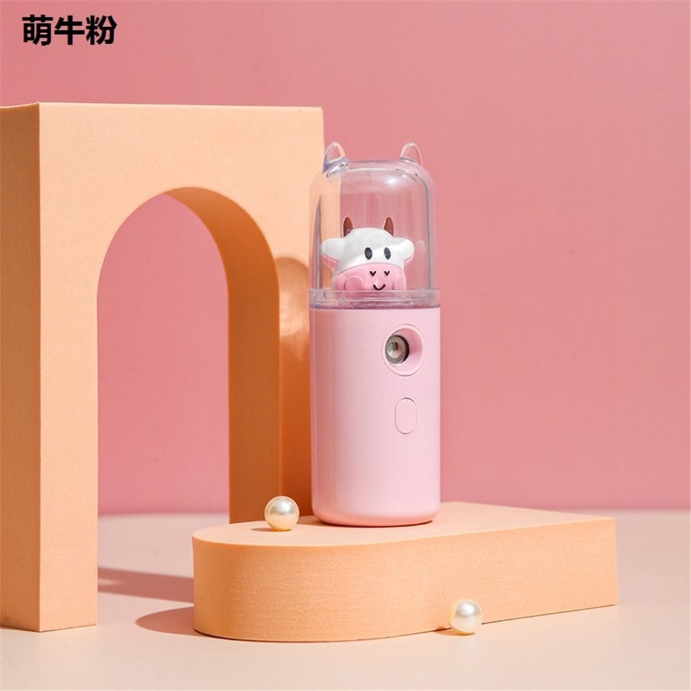Nano Spray Portable ,Mini Facial Humidifier Nano,Bisa Untuk DISINFEKTAN AROMA TERAPI mini nano nano spray wajah Face Mist Sprayer Pelembab USB Humidifier Mini Portable-PINK SAPI