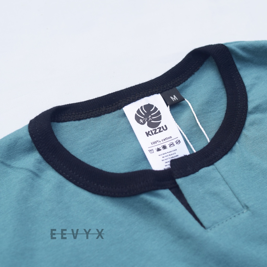 Kizzu Baju Kaos Anak Laki Laki Lengan Panjang Umur 1-12 Tahun - Cactus Green - Eevyx Store