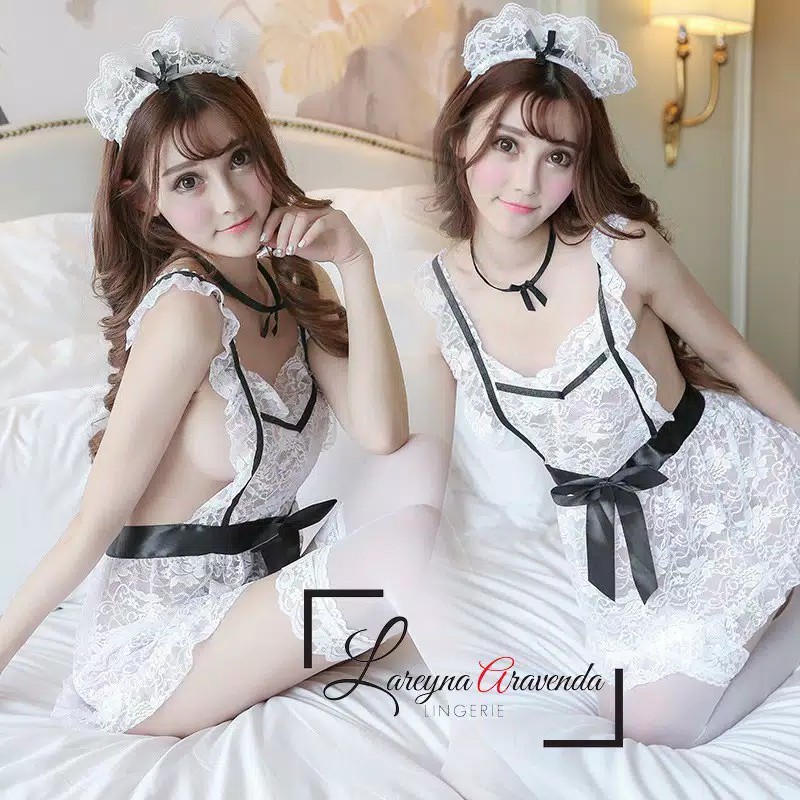 Lingerie Seksi /Lingerie Sexy Kostum Pelayan /Cosplay Maid Pita Sexy French Maid Lace Lingerie