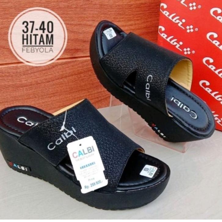 Langsung Beliii.. SANDAL WANITA CALBI MODEL TERBARU/SANDAL WEDGES CALBI MURAH TERLARIS