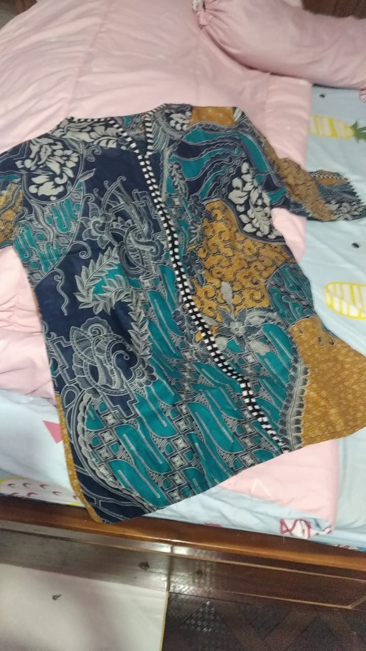 Batik Dolby Dolbi Doby Tenun Sutra Tulis Katun Atbm Baron Atasan Batik Wanita Sogan Srg308