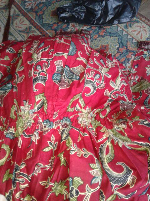 Qnunbatik Batik Keluarga/family Gamis Muslim Krisdayanti (kd) Gentong Merah