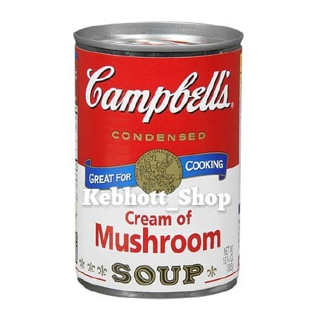

Campbell's Condensed Cream of Mushroom Soup Campbells Krim Sup Jamur