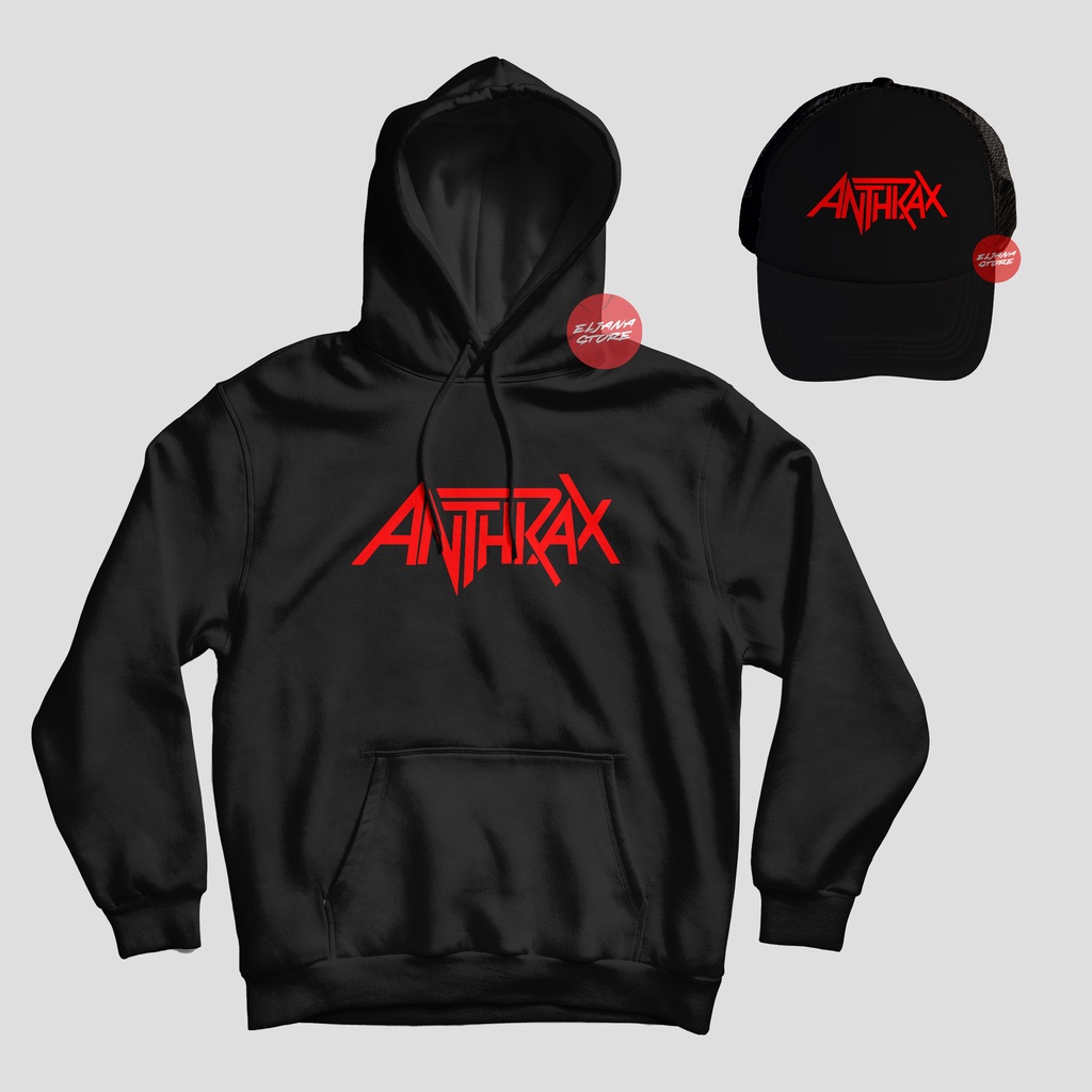 Antrax Logo Hitam / Topi Antrax / Hoodie Antrax / Dompet Antrax / Sweater Antrax / Paket Topi Hoodie Dompet Antrax / Topi Band / Hoodie Band / Dompet Band /