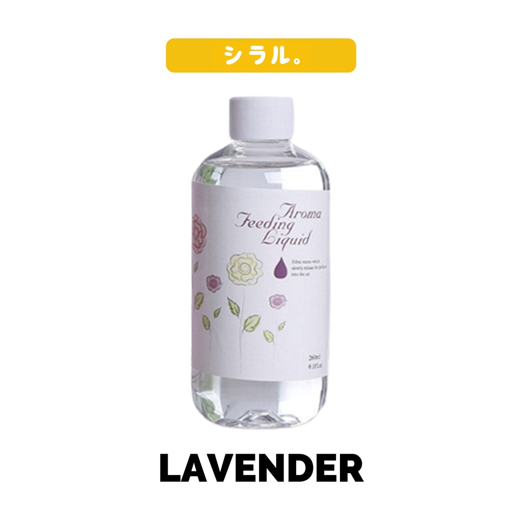 [260ml] Refill Reed Diffuser Aromatherapy Isi Ulang Pengharum Ruangan Aromaterapi Encounters Shangrila Jasmine Lavender-Lavender