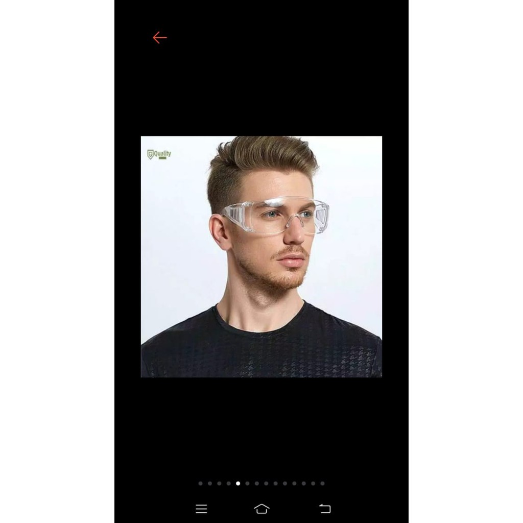 Kaca mata transparan import anti corona