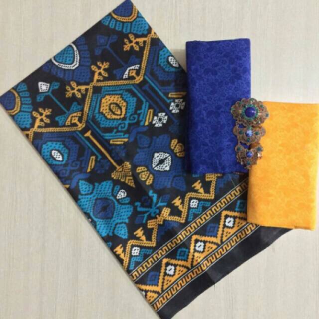 set kain batik dan embos