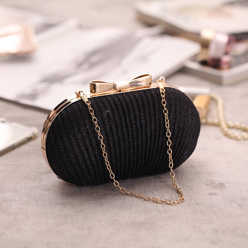 TAS PESTA MEWAH ELEGANT CANTIK TALI RANTAI FREE BOX IMPORT MURAH Tas Selempang Wanita Impot Murah Ta