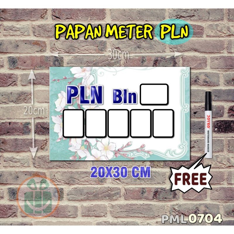 

SBC Papan Meter Listrik PLN PAM motif Unik - Pastel 04