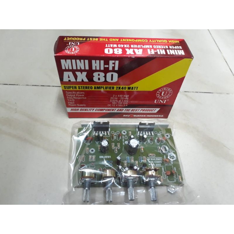 Kit Mini Hifi AX 80 UNI STEREO 2x40watt