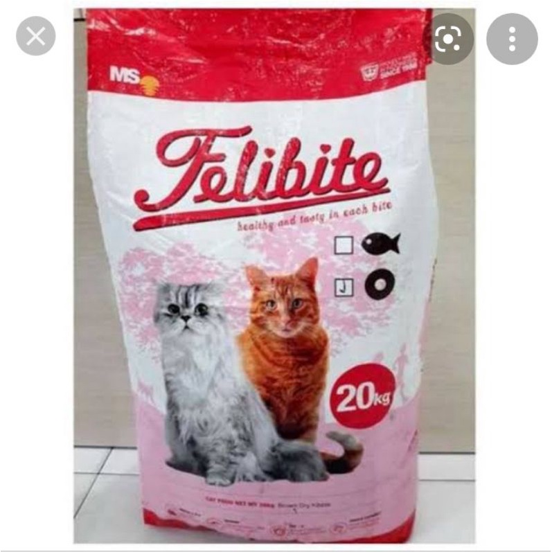 makanan kucing felibite bentuk donat 20 kg link ekspedisi