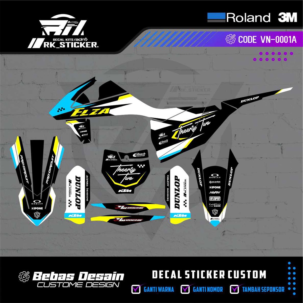 DECAL KTM 250 2017 CUSTOME BODY KTM 250 2020/2021 KTM 85