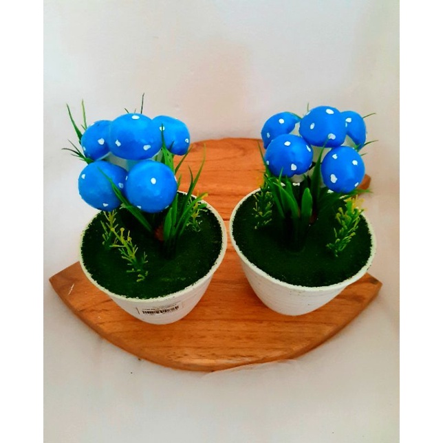 rangkaian jamur artificial bunga artificial bunga hias bunga palsu-4