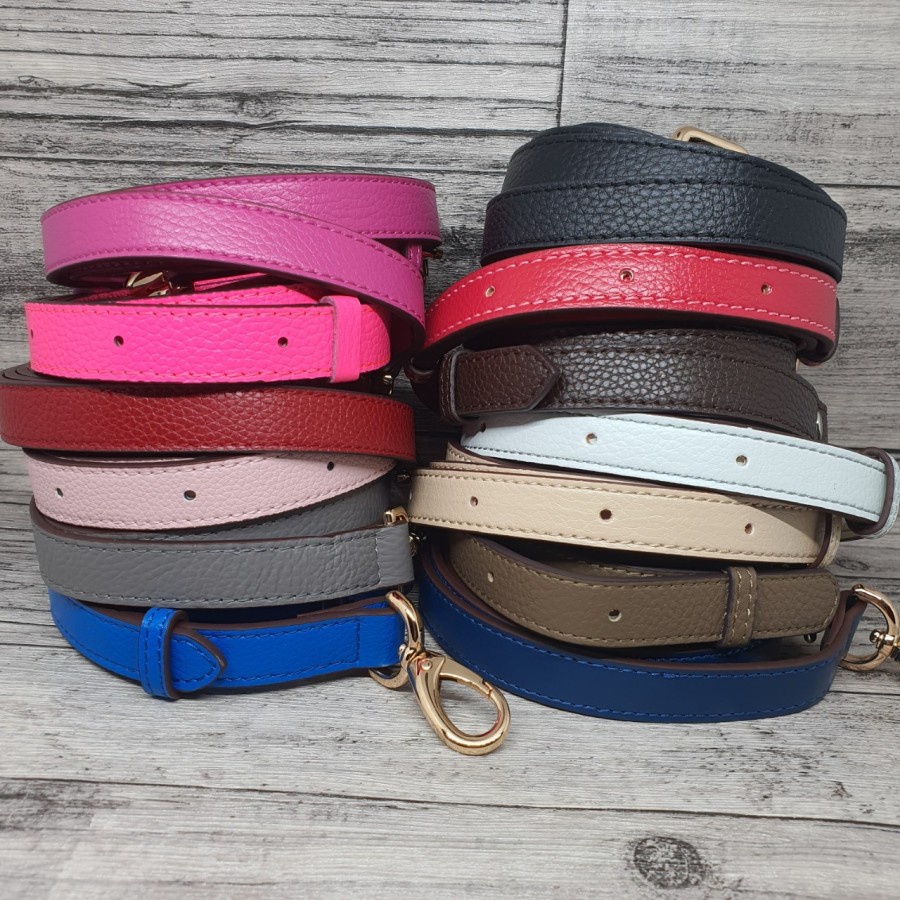 bagstrap slim 1.8 cm leather tali tas panjang fashion strap tas andrea selempang
