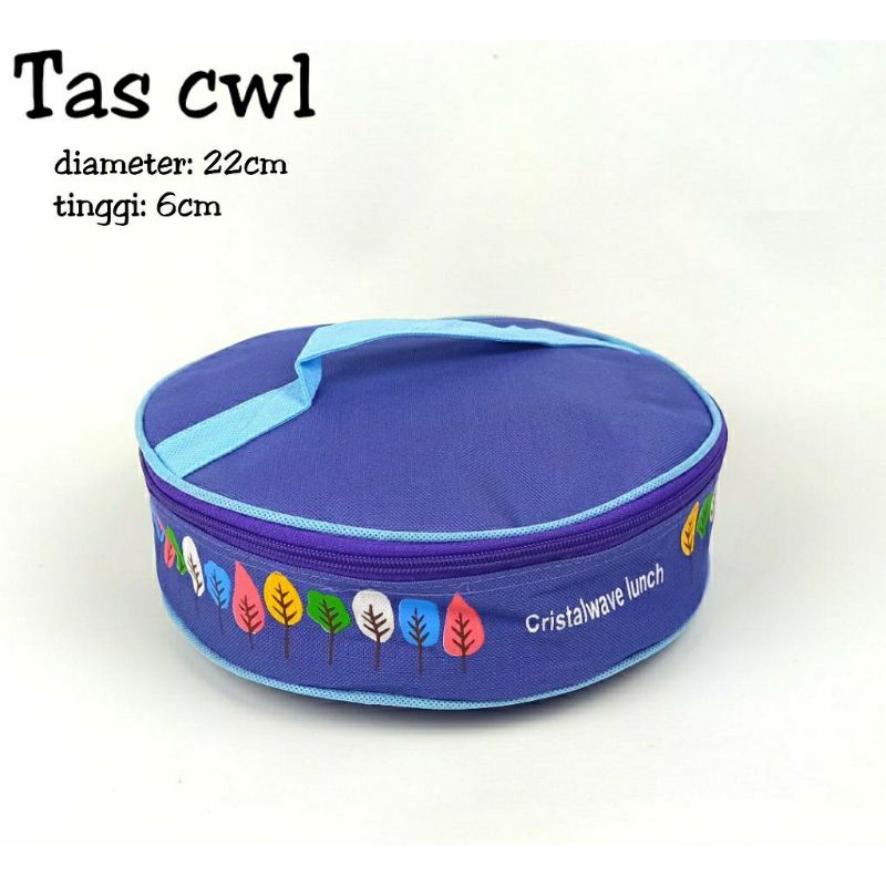 TAS CWL/TAS CRISTALWAVE/TAS BEKAL BULAT1/tas bekal sekolah/tas bekal anak/tas bekal ini kantor