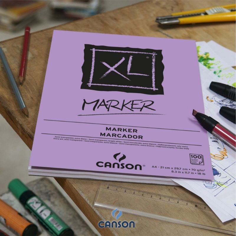 

Buku Sketsa Canson XL Marker/Skecth Book Ukuran A4 70 Gsm